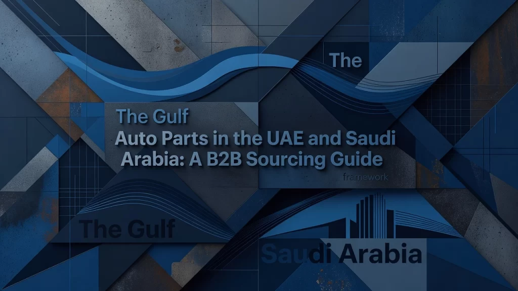 Professional header image for industry analysis: Auto Parts in the UAE and Saudi Arabia: A B2B Sourcing Guide
